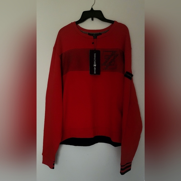 ShabaZ Brothers Premium Crew Neck Lambskin Leather Applique Luxury Product - 3XL